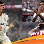 Pemain Real Madrid merayakan kemenangan atas Atletico Madrid di semifinal Piala Super Spanyol 2026 di Arab Saudi